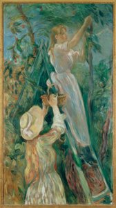 De kersenplukkers door Berthe Morisot